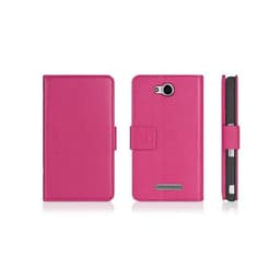 Lompakkokotelo 2-kortti Sony Xperia C (c2303)  - pinkki