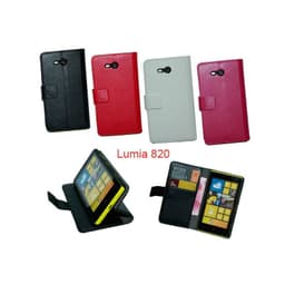 Lompakkokotelo 2-kortti Nokia Lumia 820 (RM-825)  - punainen