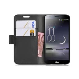 Wallet 2-kort til LG G FLEX (D955)  - sort