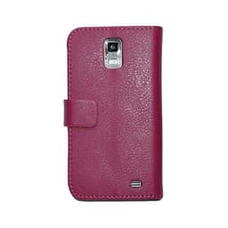 Lompakkokotelo 2-kortti Samsung Galaxy S2 LTE ( GT -i9210)  - pinkki
