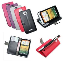 Wallet 2-kort til HTC ONE X (S720e)  - lyserød