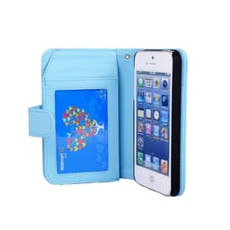 Multi Lommebok 7-kort Apple iPhone 5, 5S, 5SE  - Lyse blå