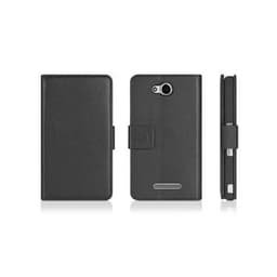 Lommebokdeksel 2-kort Sony Xperia C (c2303)  - Svart