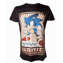 T-shirt Sega - Vintage Sonic - sort (M)