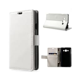 Lommebokdeksel 2-kort LG L60 (X140)  - Hvit