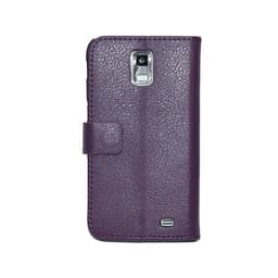Lompakkokotelo 2-kortti Samsung Galaxy S2 LTE ( GT -i9210)  - violetti