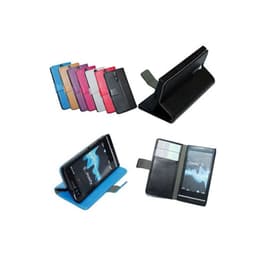 Mobilplånbok 2-kort Sony Xperia S (LT26i)  - Röd