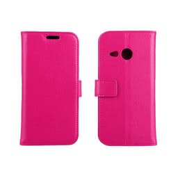 Lompakkokotelo 2-kortti HTC ONE M8 Mini  - pinkki