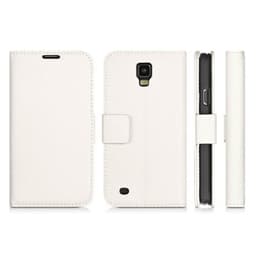 Lommebokdeksel 2-kort Samsung Galaxy S4 ( GT -i9500)  - Hvit