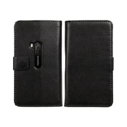 Lompakkokotelo 2-kortti Nokia Lumia 920 (RM-820)  - musta
