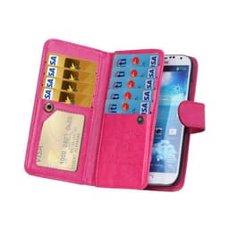 Dobbelt Wallet 2i1 Samsung Galaxy S4 (GT-i9500)  - lyserød