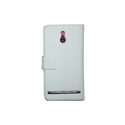 Lompakkokotelo 2-kortti Sony Xperia P (LT22i)  - valkoinen