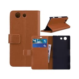 Lommebokdeksel 2-kort Sony Xperia Z3 Compact (D5803)  - brun
