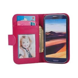 Wallet foto 3-kort Samsung Galaxy S3 (GT-i9300)  - Mørk lyserød