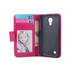 Wallet foto 3-kort Samsung Galaxy S4 Mini (GT-i9190)  - Mørk lyserød
