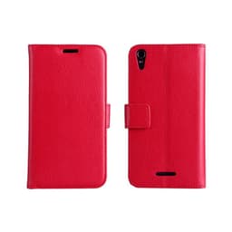 Lommebokdeksel 2-kort Sony Xperia T3 (D5103)  - RØD