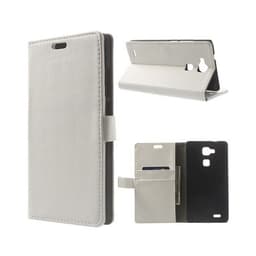 Lompakkokotelo 2-kortti Huawei Ascend Mate 7 (MT7-L09)  - valkoinen