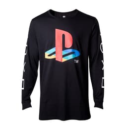 PlayStation pitkähihainen t-paita - logo (musta) (L)