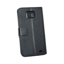 Lompakkokotelo 2-kortti Samsung Galaxy S2 ( GT -i9100)  - musta