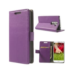 Lompakkokotelo 2-kortti LG G2 (D802)  - violetti