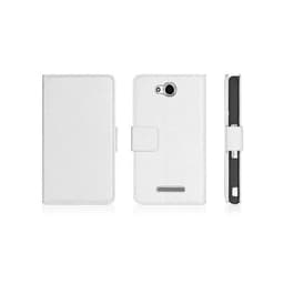 Wallet 2-kort til Sony Xperia C (c2303)  - hvid