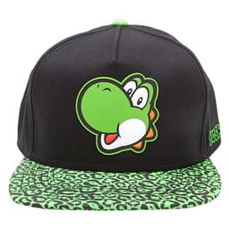 Nintendo Yoshi gummi-badge snapback cap (sort/grøn)
