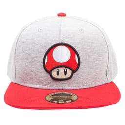 Nintendo Mushroom snapback cap (grå)