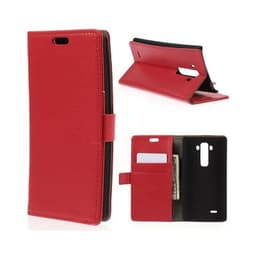Lommebokdeksel 2-kort LG G Flex 2 (H955)  - RØD
