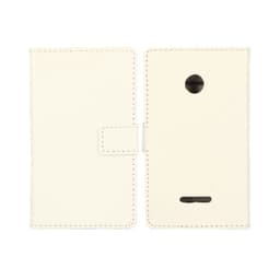 Lompakkokotelo 2-kortti Microsoft Lumia 435 (RM-1070)  - valkoinen