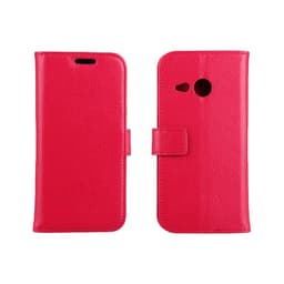 Lommebokdeksel 2-kort HTC ONE M8 Mini  - RØD
