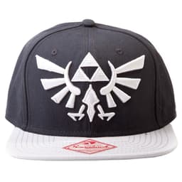 Nintendo Zelda Triforce snapback cap (sort/hvid)
