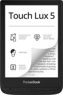 PocketBook Touch Lux 5 e-bog-læser (sort)