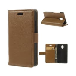 Lommebokdeksel 2-kort HTC Desire 210  - brun