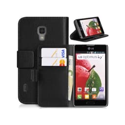 Lommebokdeksel 2-kort LG Optimus L7 II (P710)  - Blå