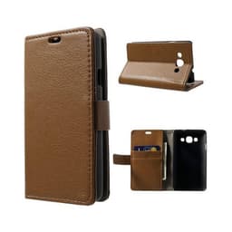 Lompakkokotelo 2-kortti LG L60 (X140)  - ruskea