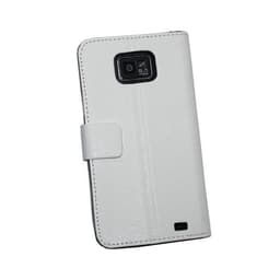 Lompakkokotelo 2-kortti Samsung Galaxy S2 ( GT -i9100)  - valkoinen