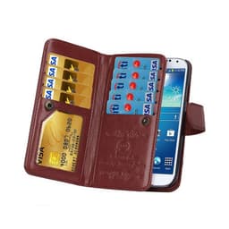 Dobbelflip magnet 2i1 Samsung Galaxy S4 ( GT -i9500)  - brun