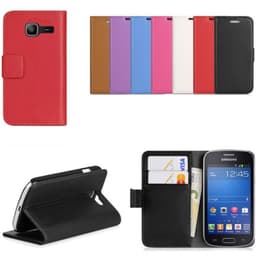 Lommebokdeksel 2-kort Samsung Galaxy Fresh ( GT -s7392)  - Hvit