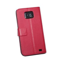 Lommebokdeksel 2-kort Samsung Galaxy S2 ( GT -i9100)  - RØD