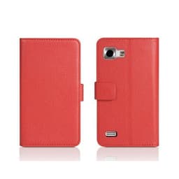 Wallet 2-kort til LG Optimus 4X HD (P880)  - rød