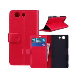 Lompakkokotelo 2-kortti Sony Xperia Z3 Compact (D5803)  - punainen