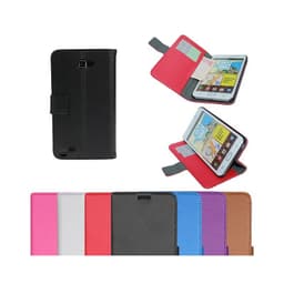 Lommebokdeksel 2-kort Samsung Galaxy Note 1 ( GT -N7000)  - Hvit