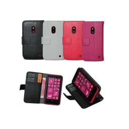 Lompakkokotelo 2-kortti Nokia Lumia 620 (RM-846)  - punainen