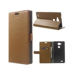 Lompakkokotelo 2-kortti Huawei Ascend Mate 7 (MT7-L09)  - ruskea