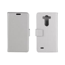 Lommebokdeksel 2-kort LG G3s (D722)  - Hvit