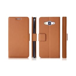 Mobilplånbok 2-kort Samsung Galaxy A7 2015 (SM-A700F)  - Brun