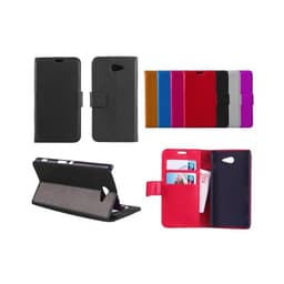 Lommebokdeksel 2-kort Sony Xperia M2 (D2303)  - brun