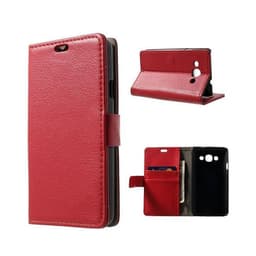 Lompakkokotelo 2-kortti LG L60 (X140)  - punainen