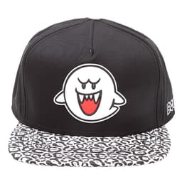 Nintendo Boo gummimerke caps (sort/hvit)