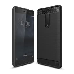 Harjattu TPU kuori Nokia 5 (TA-1053)  - musta